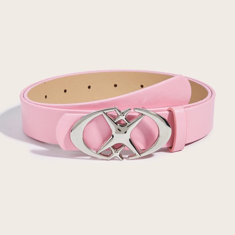 Stylish Oval Cross Metal Buckle Belt - Durable, Simple, and Universally Compatible - Unisex Gift Idea for Men and Women - Image 7