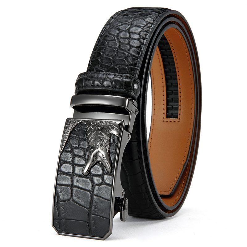 Men's PU Leather Belt Fashion Automatic Buckle Belt for Popular Business High Quality Male Belt - Image 9
