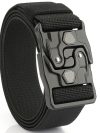 New Original Quick Release Men Belts 125cm Elastic Tactical Belt Metal Buckle Outdoor Breathable Stretch Waist Belt For Drilled