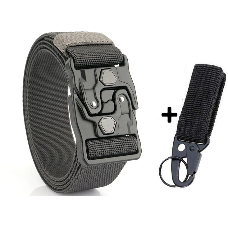 New Original Quick Release Men Belts 125cm Elastic Tactical Belt Metal Buckle Outdoor Breathable Stretch Waist Belt For Drilled - Image 11