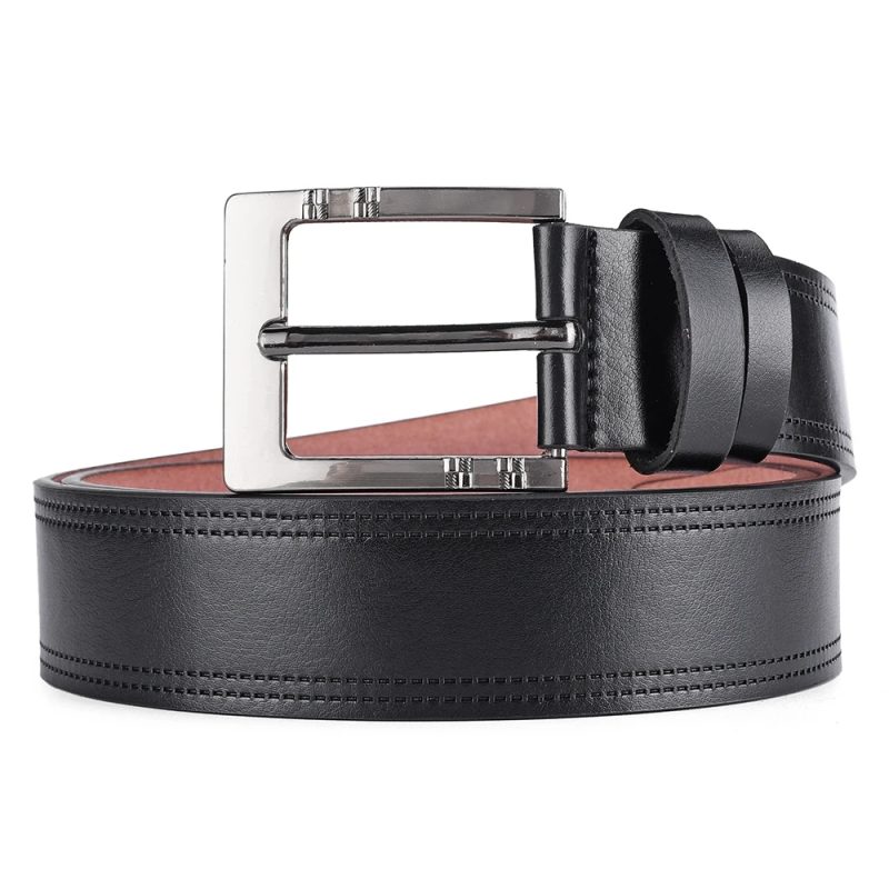 Genuine Leather For Men's High Quality Buckle Jeans Cowskin Casual Belts Business Cowboy Waistband Male Fashion Designer 2024New - Image 2