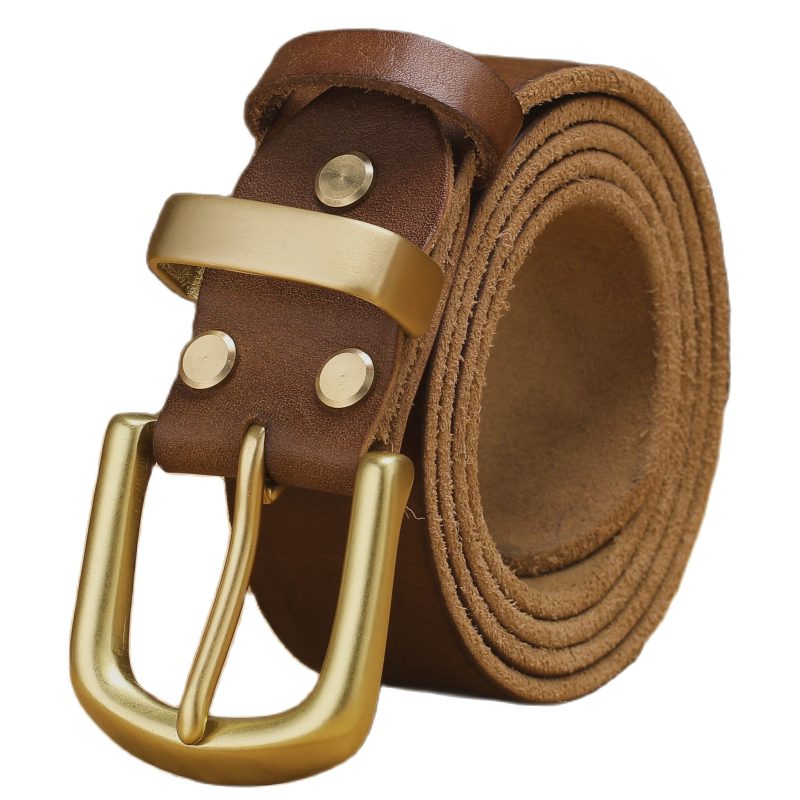 solid brass buckle 2020 full grain 100% genuine leather mens belts luxury hot designer high quality womens cowboy brown natural - Image 21