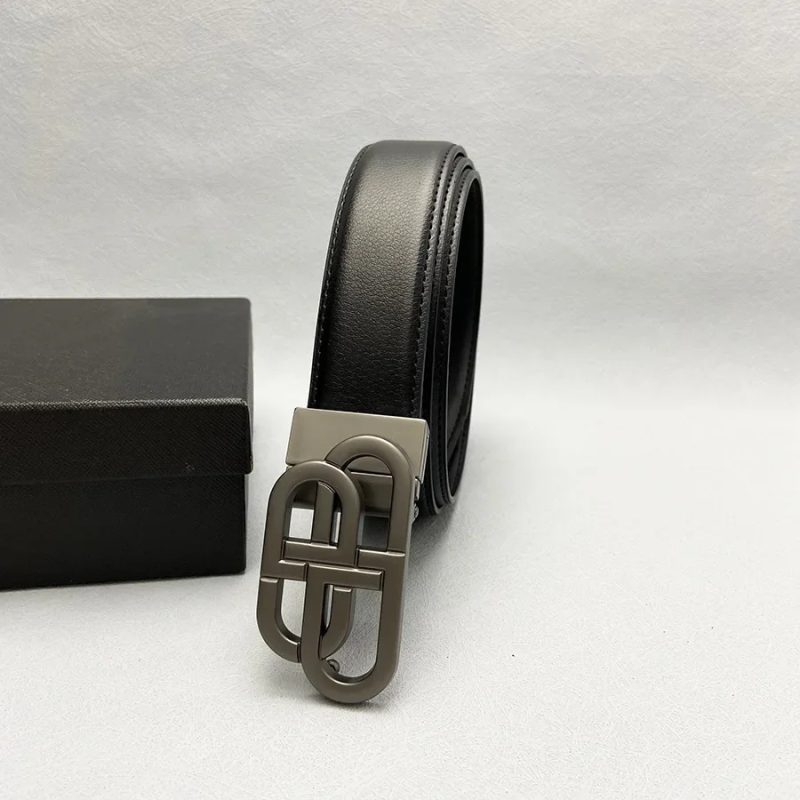 Rotary Buckle Leather Belt Durable Versatile Jeans Belt Paris Belt Men's Gift Men Belt Leather Belt Luxury Brand - Image 3