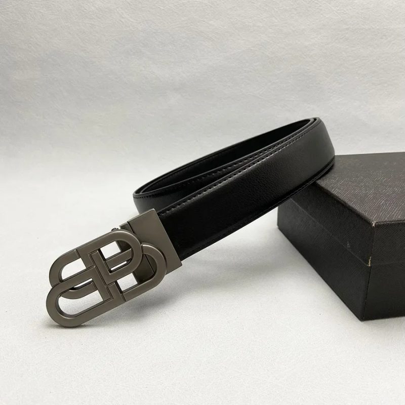 Rotary Buckle Leather Belt Durable Versatile Jeans Belt Paris Belt Men's Gift Men Belt Leather Belt Luxury Brand - Image 4