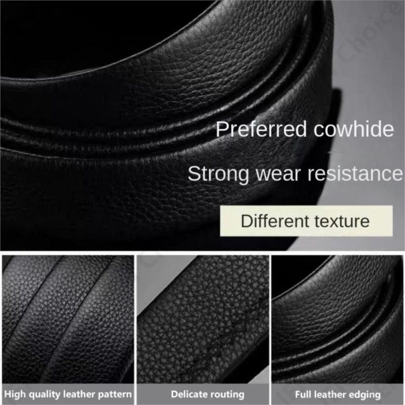Luxury Vintage H Automatic Buckle Belt Business Pants Belt Male High Quality Alloy Designer Buckle Genuine Real Leather for Men - Image 5