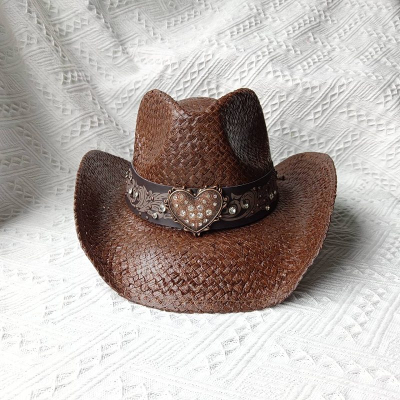 Black Leather Sombrero hombres Western Cowboy Hat Men's Gentleman Godfather Hat PU Material Panama Cowboy Hat Jazz Hat - Image 16