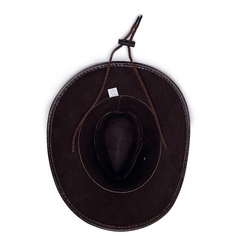 Cowboy Knight Hat Western Sun Hats Women Men Leather Caps Gentleman Jazz Vintage Cap Large Grassland Summer Autumn Visors - Image 4