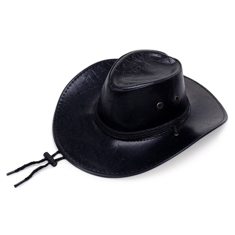 Cowboy Knight Hat Western Sun Hats Women Men Leather Caps Gentleman Jazz Vintage Cap Large Grassland Summer Autumn Visors - Image 8