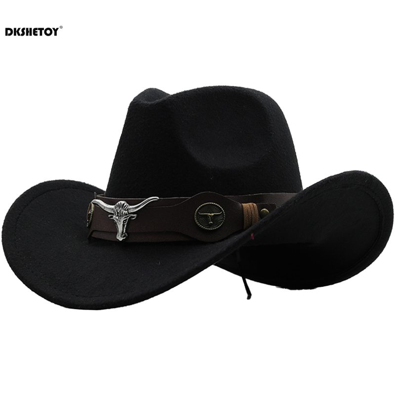 Fashion Cowboy Hats Wide Brim Cowboy Cowgirl Panama Hat with Retro Belt for Dress-Up Parties Costume - Image 7