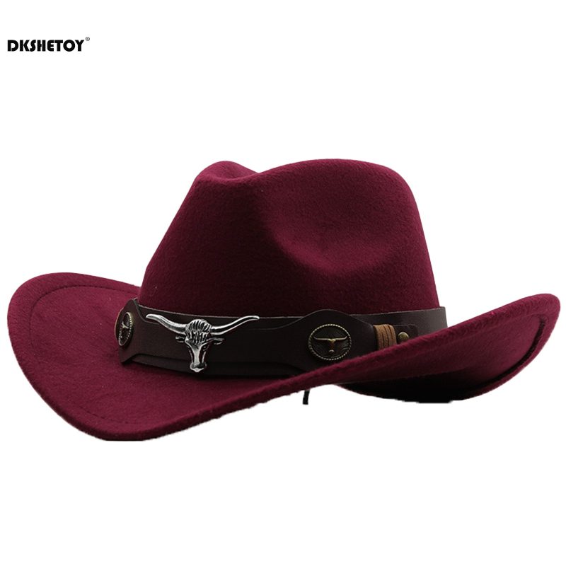 Fashion Cowboy Hats Wide Brim Cowboy Cowgirl Panama Hat with Retro Belt for Dress-Up Parties Costume - Image 8