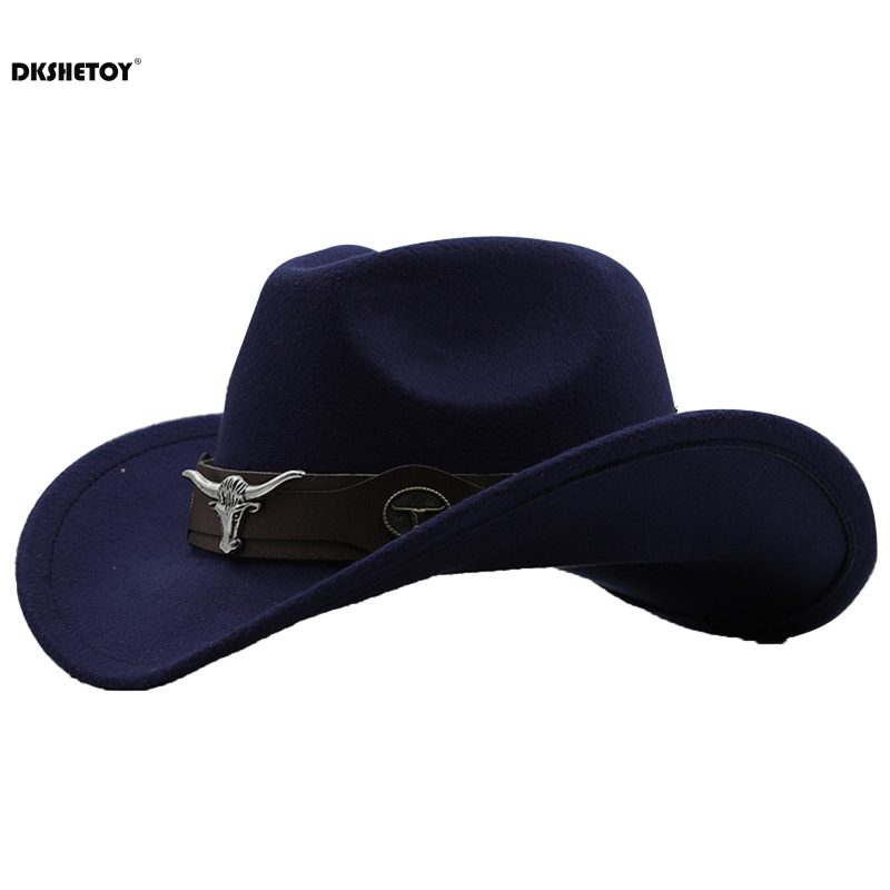 Fashion Cowboy Hats Wide Brim Cowboy Cowgirl Panama Hat with Retro Belt for Dress-Up Parties Costume - Image 11