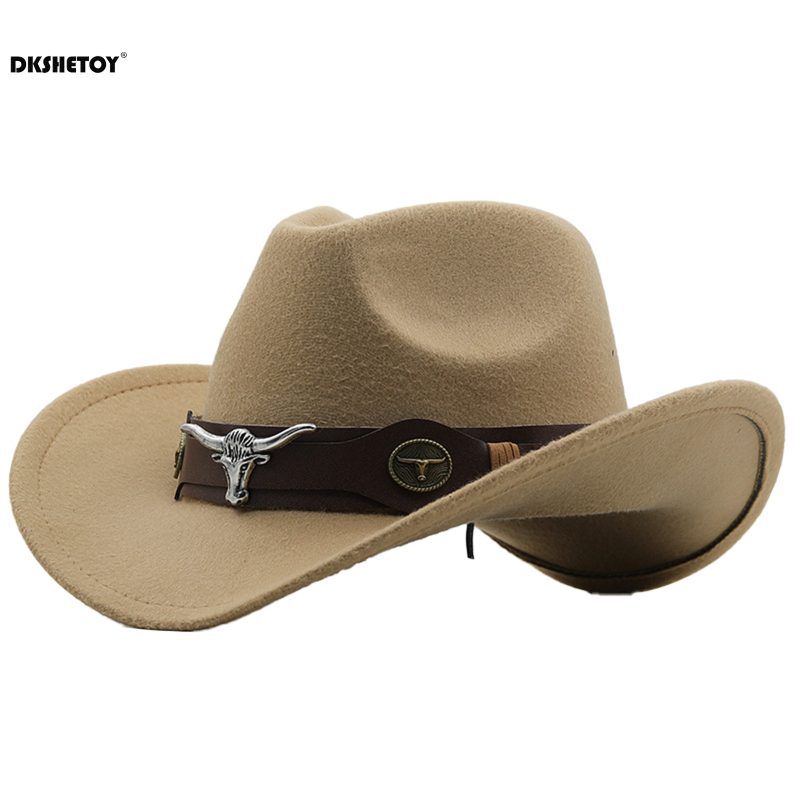 Fashion Cowboy Hats Wide Brim Cowboy Cowgirl Panama Hat with Retro Belt for Dress-Up Parties Costume - Image 12