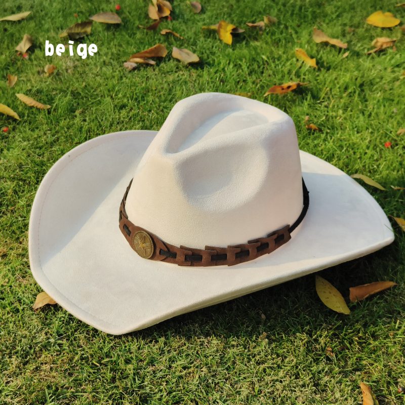 Western Cowboy Hat for men suede cowboy Hat men Jazz hat caps wide brim fashion Felt Fedora Hat Wholesale Panama sombrero hombre - Image 10