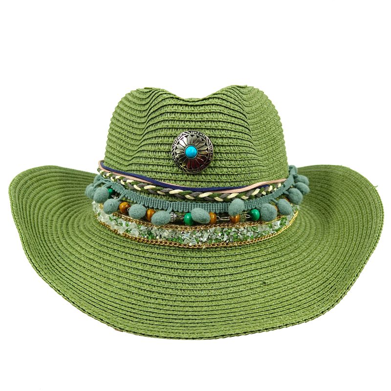 Pink Western Cowboy Hat 2023 New Summer Sunshade Sun Hat Straw Hat for Men and Women cowboy hat sombrero hombre - Image 7