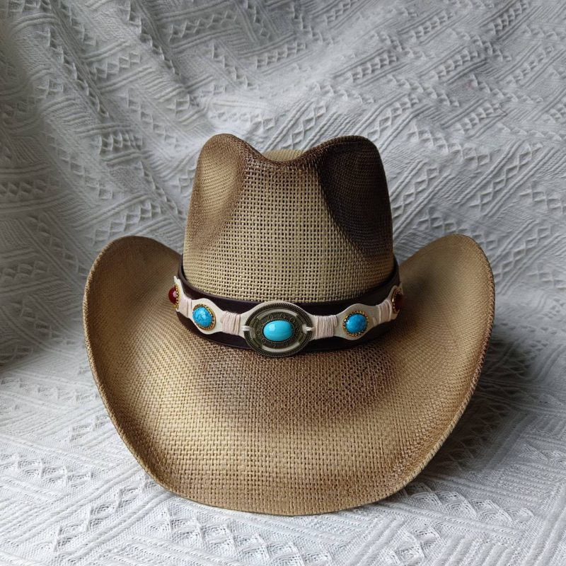 Pink Western Cowboy Hat 2023 New Summer Sunshade Sun Hat Straw Hat for Men and Women cowboy hat sombrero hombre - Image 25