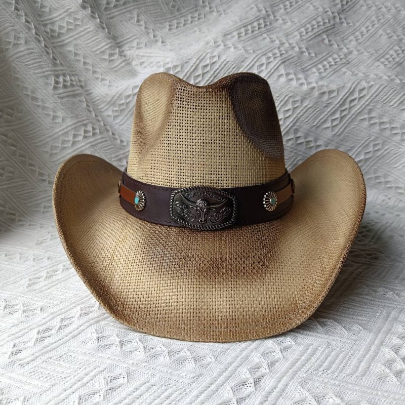 Pink Western Cowboy Hat 2023 New Summer Sunshade Sun Hat Straw Hat for Men and Women cowboy hat sombrero hombre - Image 27