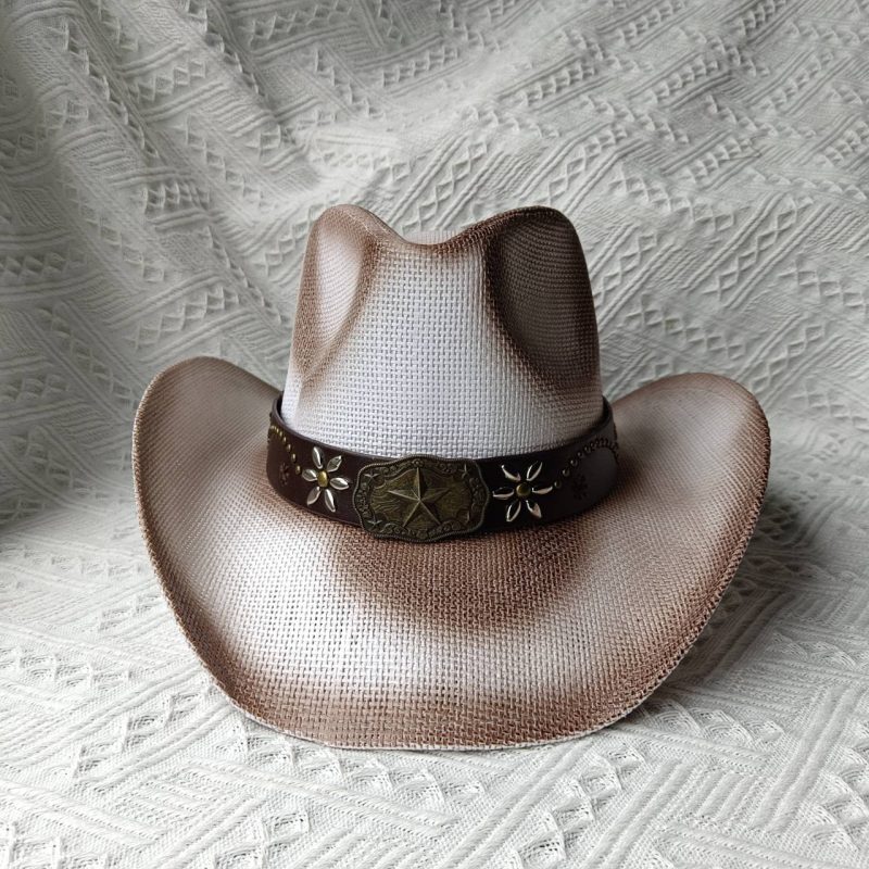 Pink Western Cowboy Hat 2023 New Summer Sunshade Sun Hat Straw Hat for Men and Women cowboy hat sombrero hombre - Image 36