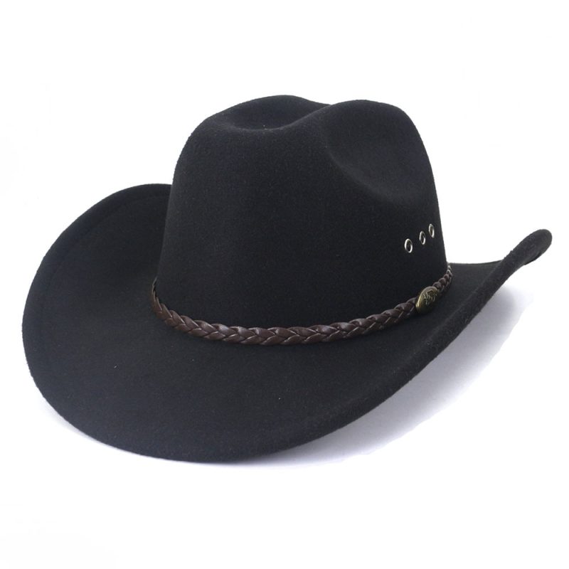 Vintage Western White Cowboy Hat Women Men Ethnic Style Felt Fedora Hat Gentleman Lady Jazz Cowgirl Church Sombrero Hombre Caps - Image 9