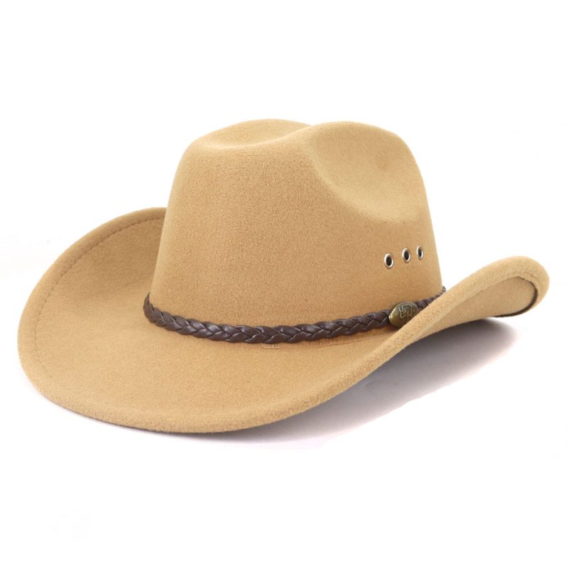 Vintage Western White Cowboy Hat Women Men Ethnic Style Felt Fedora Hat Gentleman Lady Jazz Cowgirl Church Sombrero Hombre Caps - Image 10