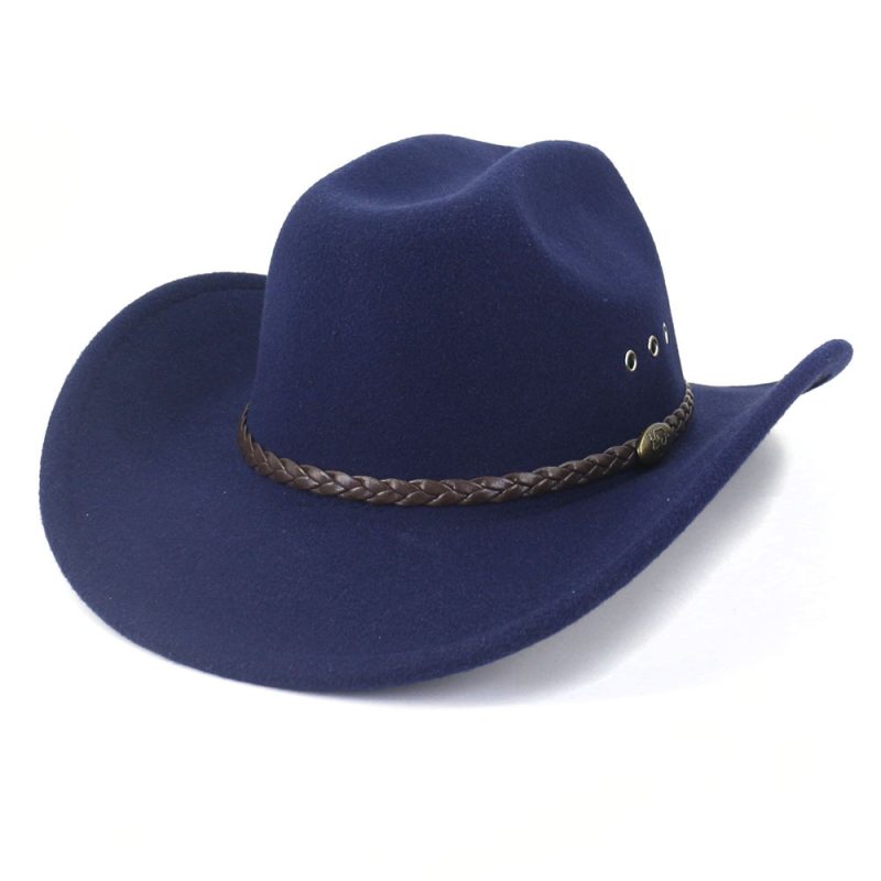 Vintage Western White Cowboy Hat Women Men Ethnic Style Felt Fedora Hat Gentleman Lady Jazz Cowgirl Church Sombrero Hombre Caps - Image 12