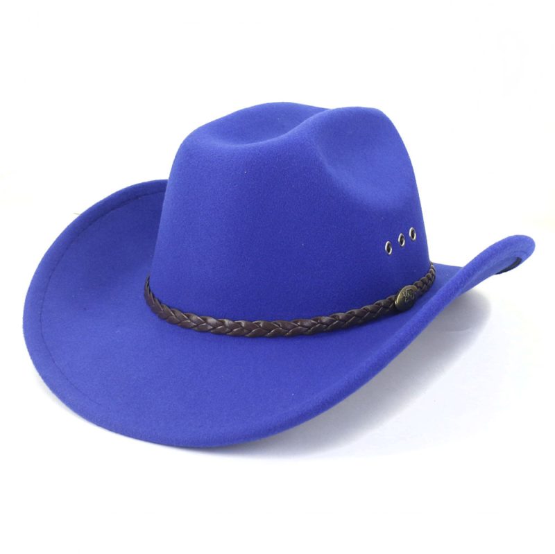 Vintage Western White Cowboy Hat Women Men Ethnic Style Felt Fedora Hat Gentleman Lady Jazz Cowgirl Church Sombrero Hombre Caps - Image 15