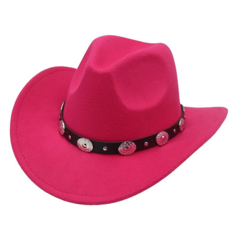 New Artificial Suede Western Cowboy Hats Vintage Big-edge Gentleman Cowgirl Jazz Hat Holidays Party Cosplay Hat Women Men - Image 7