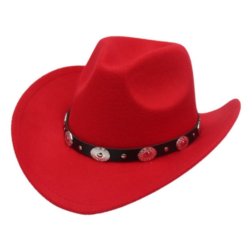 New Artificial Suede Western Cowboy Hats Vintage Big-edge Gentleman Cowgirl Jazz Hat Holidays Party Cosplay Hat Women Men - Image 8
