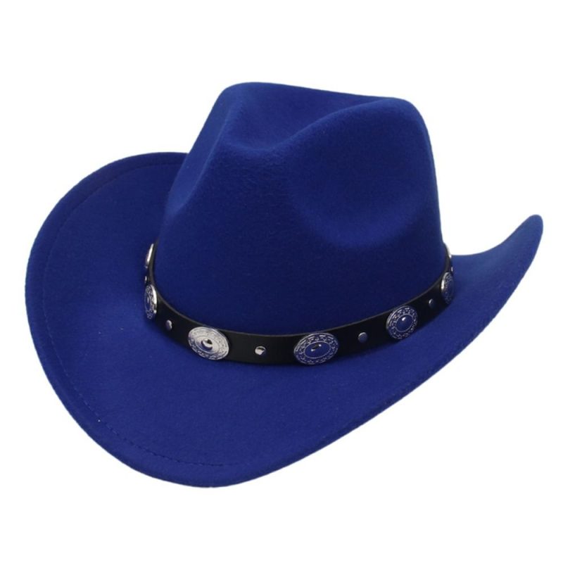 New Artificial Suede Western Cowboy Hats Vintage Big-edge Gentleman Cowgirl Jazz Hat Holidays Party Cosplay Hat Women Men - Image 9