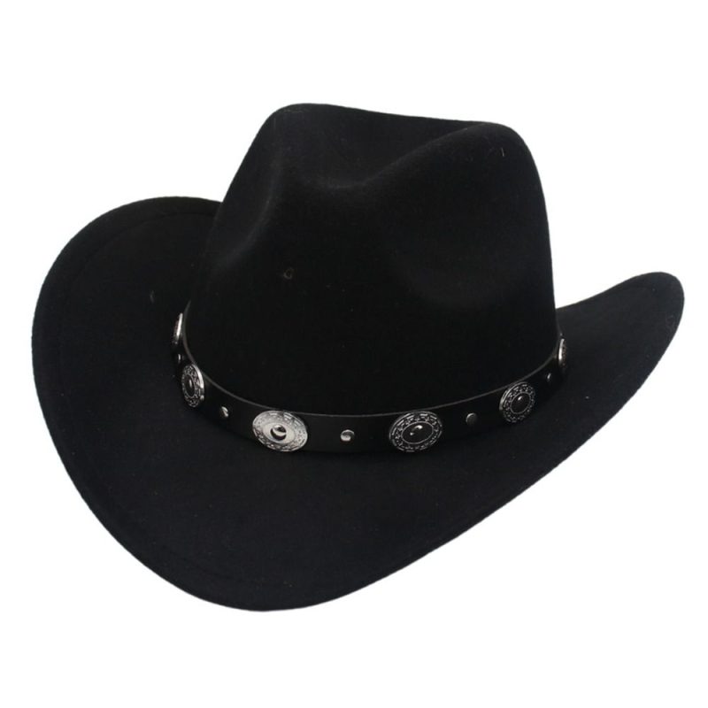 New Artificial Suede Western Cowboy Hats Vintage Big-edge Gentleman Cowgirl Jazz Hat Holidays Party Cosplay Hat Women Men - Image 10