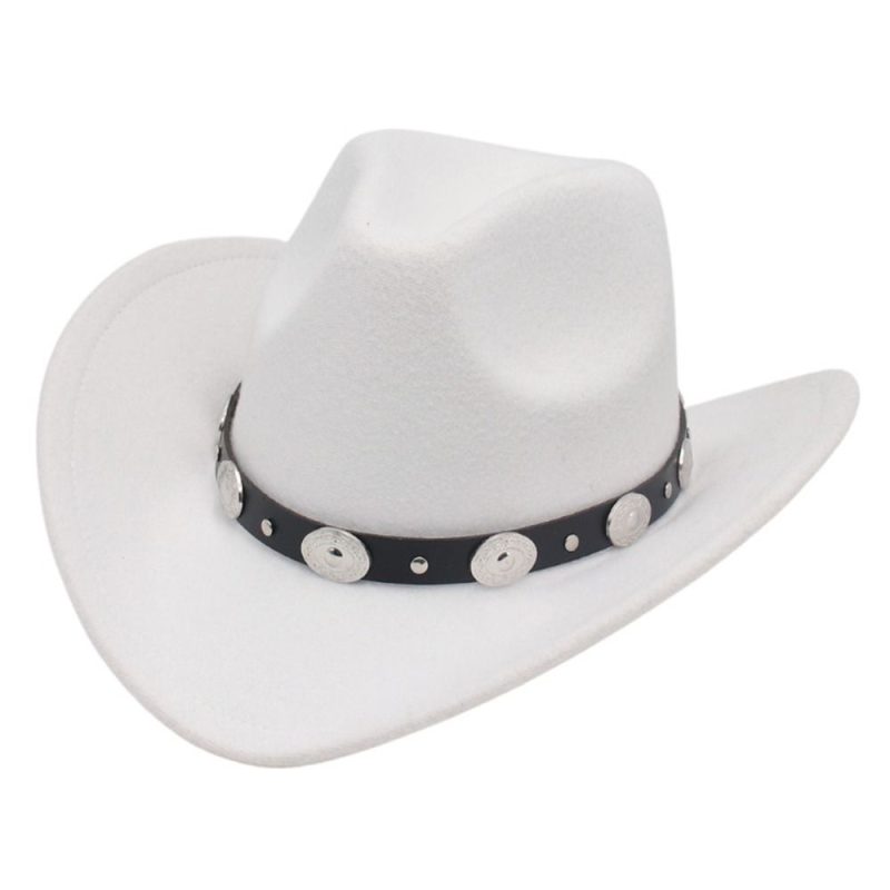 New Artificial Suede Western Cowboy Hats Vintage Big-edge Gentleman Cowgirl Jazz Hat Holidays Party Cosplay Hat Women Men - Image 11