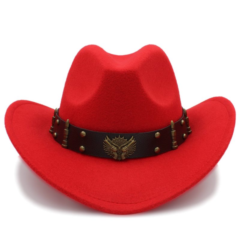 Wome Men Black Wool Chapeu Western Cowboy Hat Gentleman Jazz Sombrero Hombre Cap Elegant Lady Cowgirl Hats 2 Big Size - Image 9