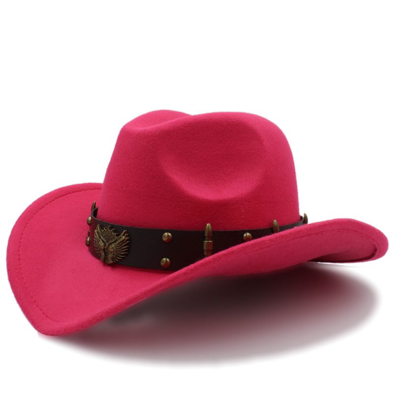 Wome Men Black Wool Chapeu Western Cowboy Hat Gentleman Jazz Sombrero Hombre Cap Elegant Lady Cowgirl Hats 2 Big Size - Image 13