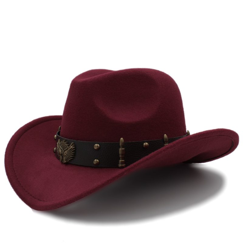 Wome Men Black Wool Chapeu Western Cowboy Hat Gentleman Jazz Sombrero Hombre Cap Elegant Lady Cowgirl Hats 2 Big Size - Image 15