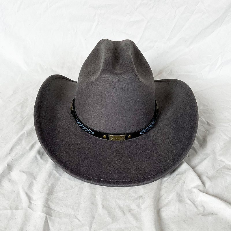 New Men Women Western Cowboy Hat With Belt Winter Autumn Church Jazz Elegant Cowgirl Sombrero Caps - Image 17