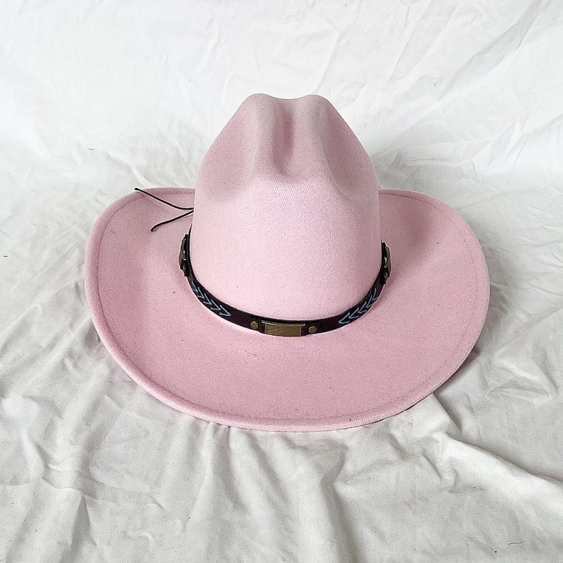 New Men Women Western Cowboy Hat With Belt Winter Autumn Church Jazz Elegant Cowgirl Sombrero Caps - Image 18