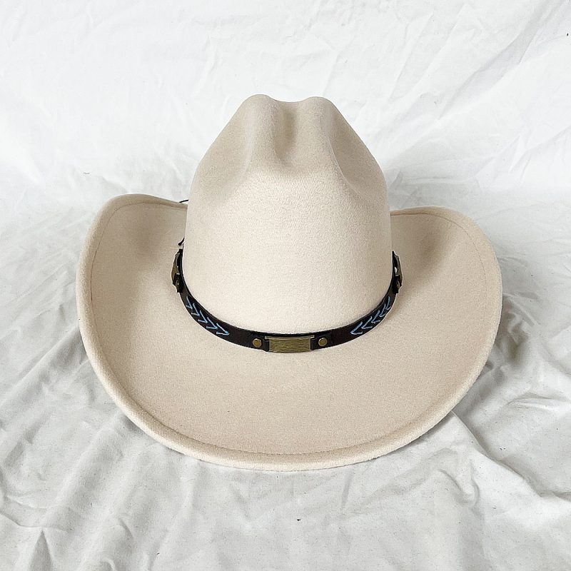 New Men Women Western Cowboy Hat With Belt Winter Autumn Church Jazz Elegant Cowgirl Sombrero Caps - Image 19