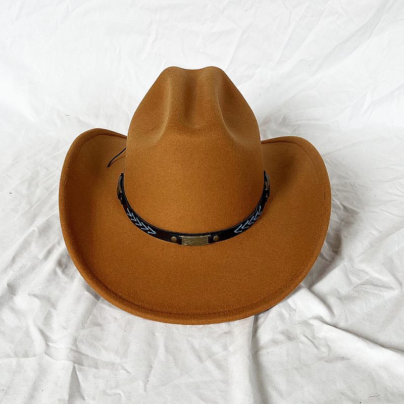 New Men Women Western Cowboy Hat With Belt Winter Autumn Church Jazz Elegant Cowgirl Sombrero Caps - Image 23