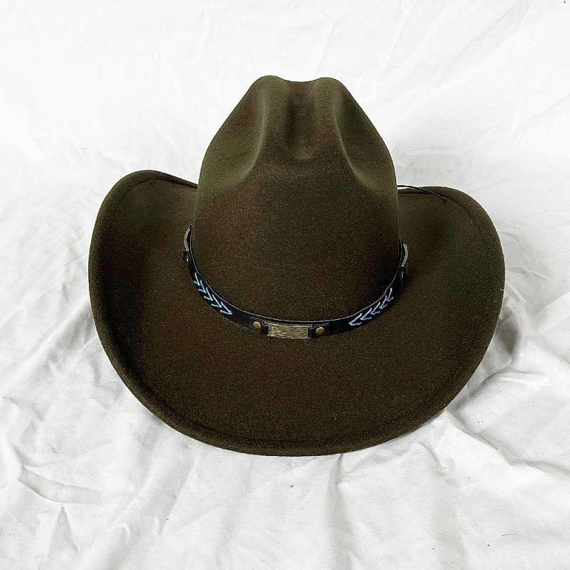 New Men Women Western Cowboy Hat With Belt Winter Autumn Church Jazz Elegant Cowgirl Sombrero Caps - Image 25
