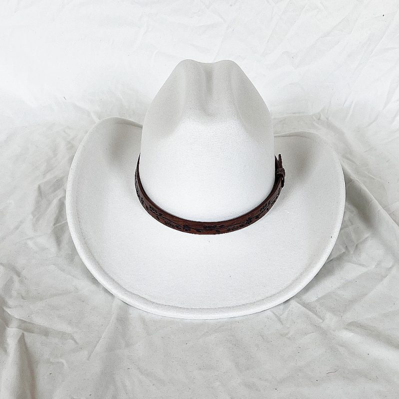New Men Women Western Cowboy Hat With Belt Winter Autumn Church Jazz Elegant Cowgirl Sombrero Caps - Image 27