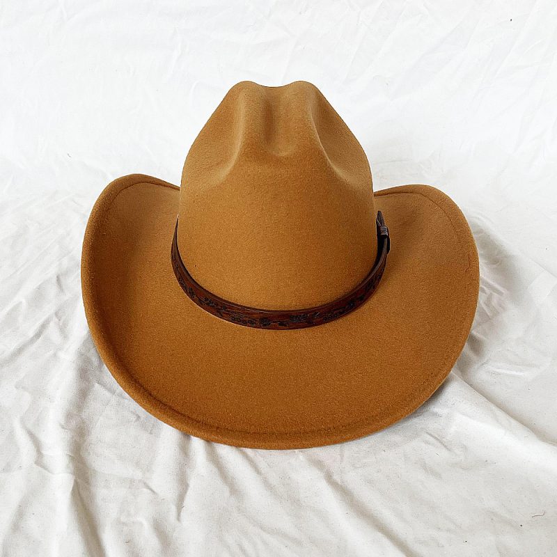 New Men Women Western Cowboy Hat With Belt Winter Autumn Church Jazz Elegant Cowgirl Sombrero Caps - Image 29