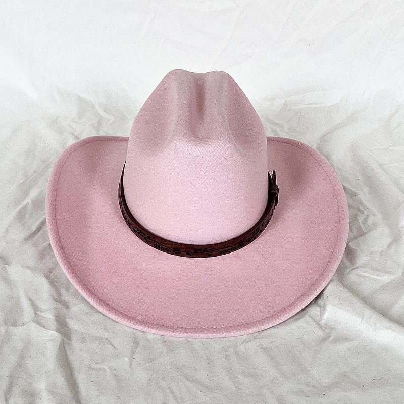 New Men Women Western Cowboy Hat With Belt Winter Autumn Church Jazz Elegant Cowgirl Sombrero Caps - Image 32