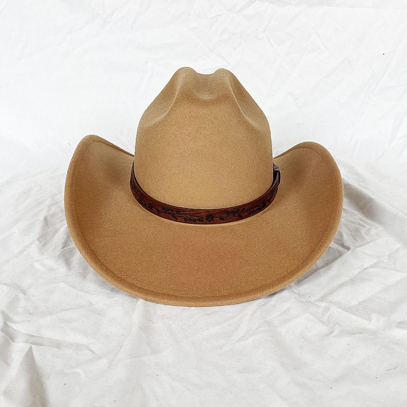 New Men Women Western Cowboy Hat With Belt Winter Autumn Church Jazz Elegant Cowgirl Sombrero Caps - Image 35
