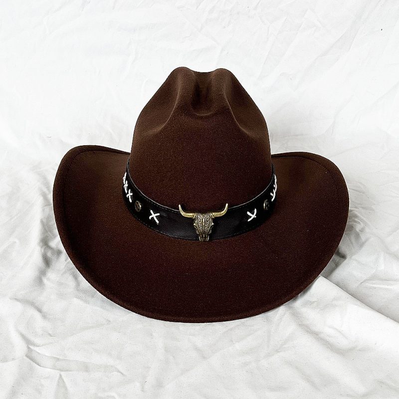 New Men Women Western Cowboy Hat With Belt Winter Autumn Church Jazz Elegant Cowgirl Sombrero Caps - Image 41