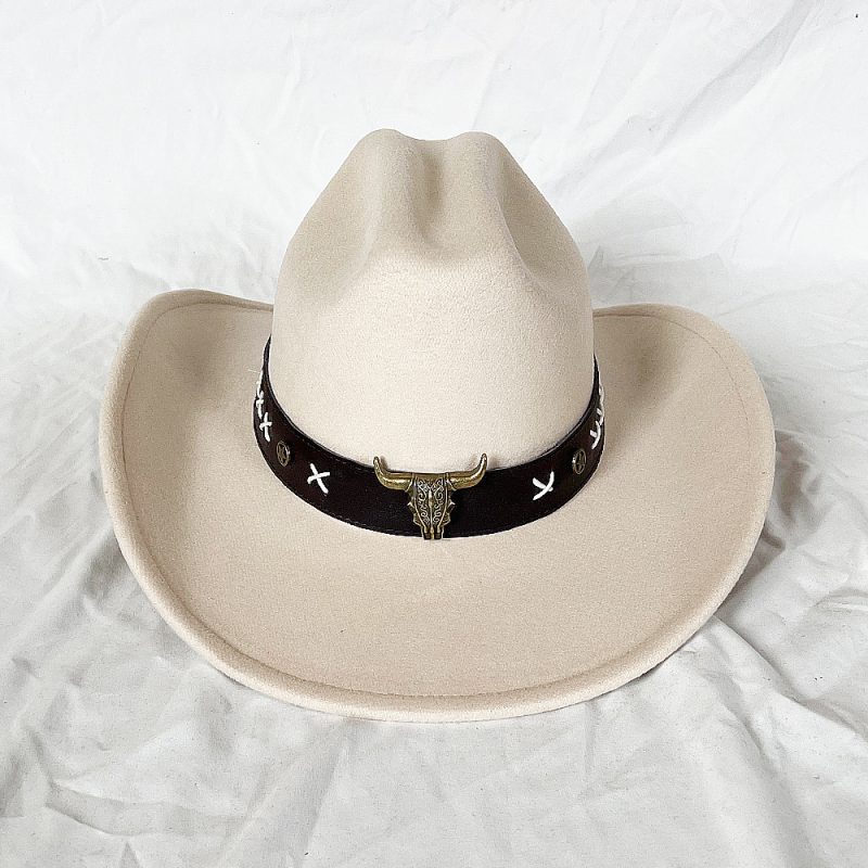 New Men Women Western Cowboy Hat With Belt Winter Autumn Church Jazz Elegant Cowgirl Sombrero Caps - Image 42