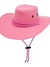 Pink Cowgirl Hats Suede Western Cowboy Hat Women Men British Retro Fedora Hat Top Cap Outdoor Wide Brim Sun Protection Hat