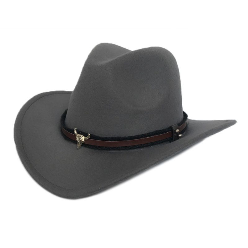 HOAREE Red Western Cowboy Hat Women Men Cow Gentleman Jazz Sombreros Hombre Cap Vintage Autumn Winter Elegant Lady Cowgirl Hats - Image 4