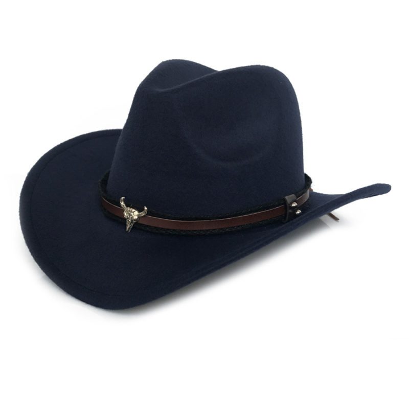 HOAREE Red Western Cowboy Hat Women Men Cow Gentleman Jazz Sombreros Hombre Cap Vintage Autumn Winter Elegant Lady Cowgirl Hats - Image 5