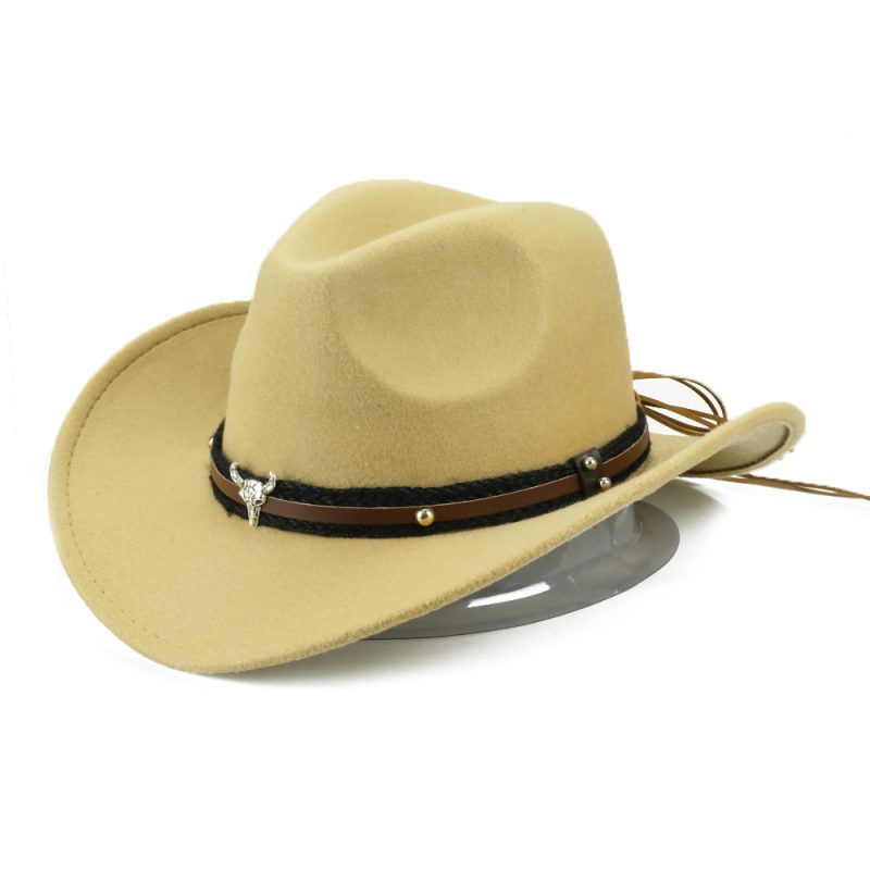 HOAREE Red Western Cowboy Hat Women Men Cow Gentleman Jazz Sombreros Hombre Cap Vintage Autumn Winter Elegant Lady Cowgirl Hats - Image 13