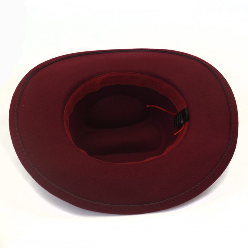 Vintage Western Cowboy Hat with Black Belt Men's Felt Fedora Hat Women Jazz Cowgirl Cap Cloche Church Sombrero Hombre Caps - Image 5