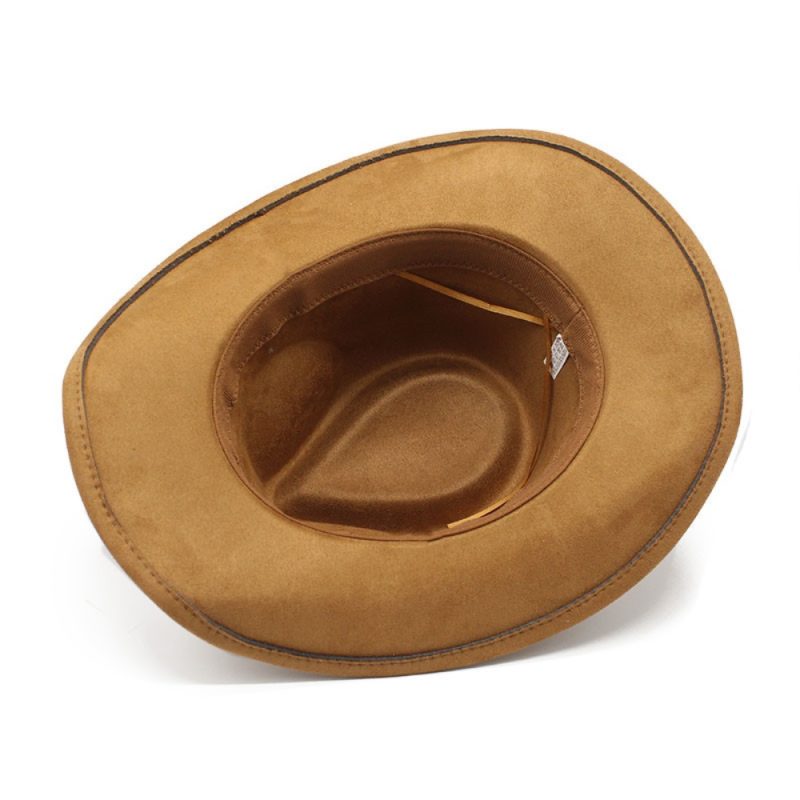 Western Cowboy Hat Jazz Knight Hats For Men Ethnic Style Felt Hats With Bull Shaped Decor Grassland Country Hat Sombrero - Image 4